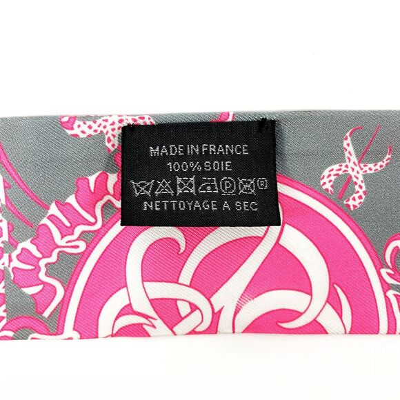 Hermes Silk Ex Libris Twilly Scarf - Picture 4 of 6